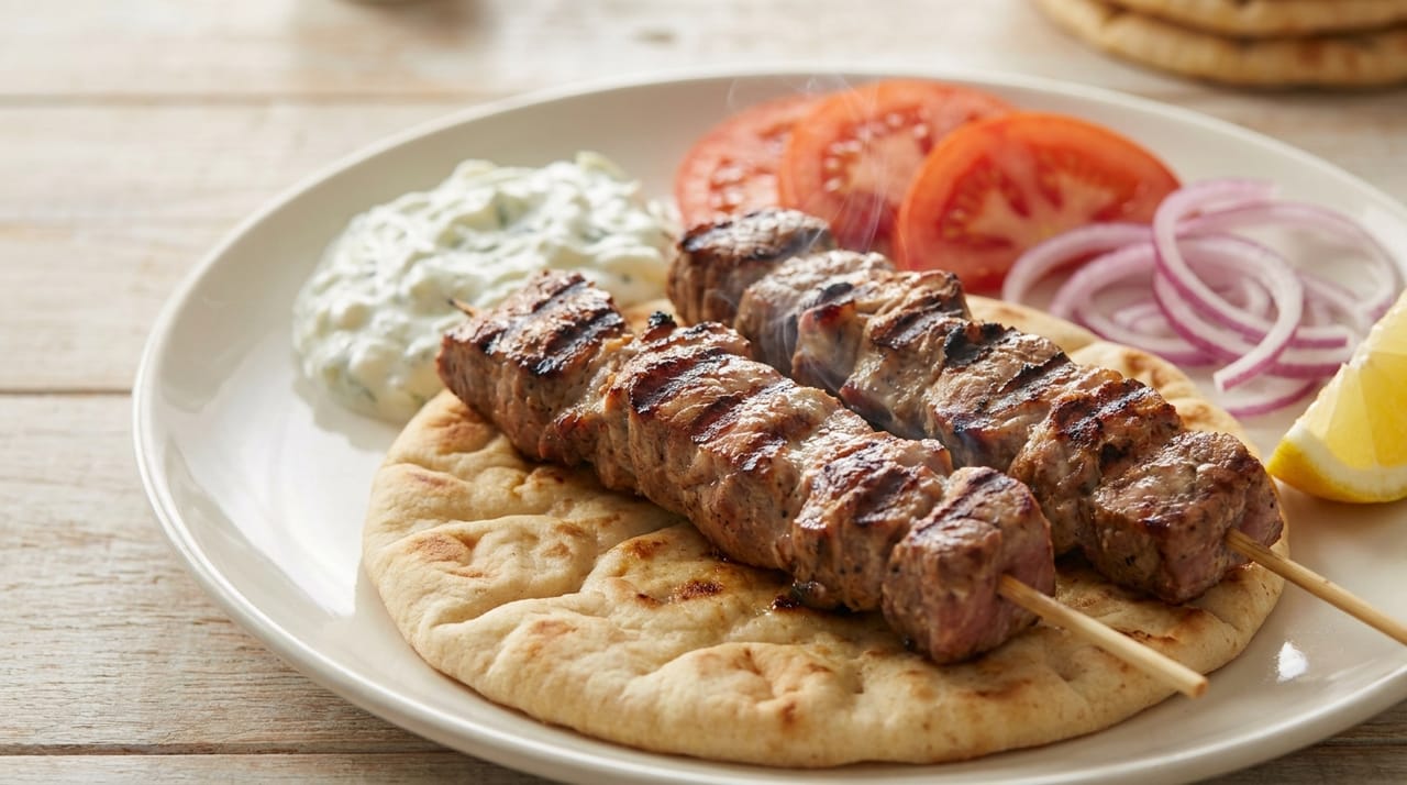 Souvlaki Rezept: Griechische Spieße in 30 Min. fertig