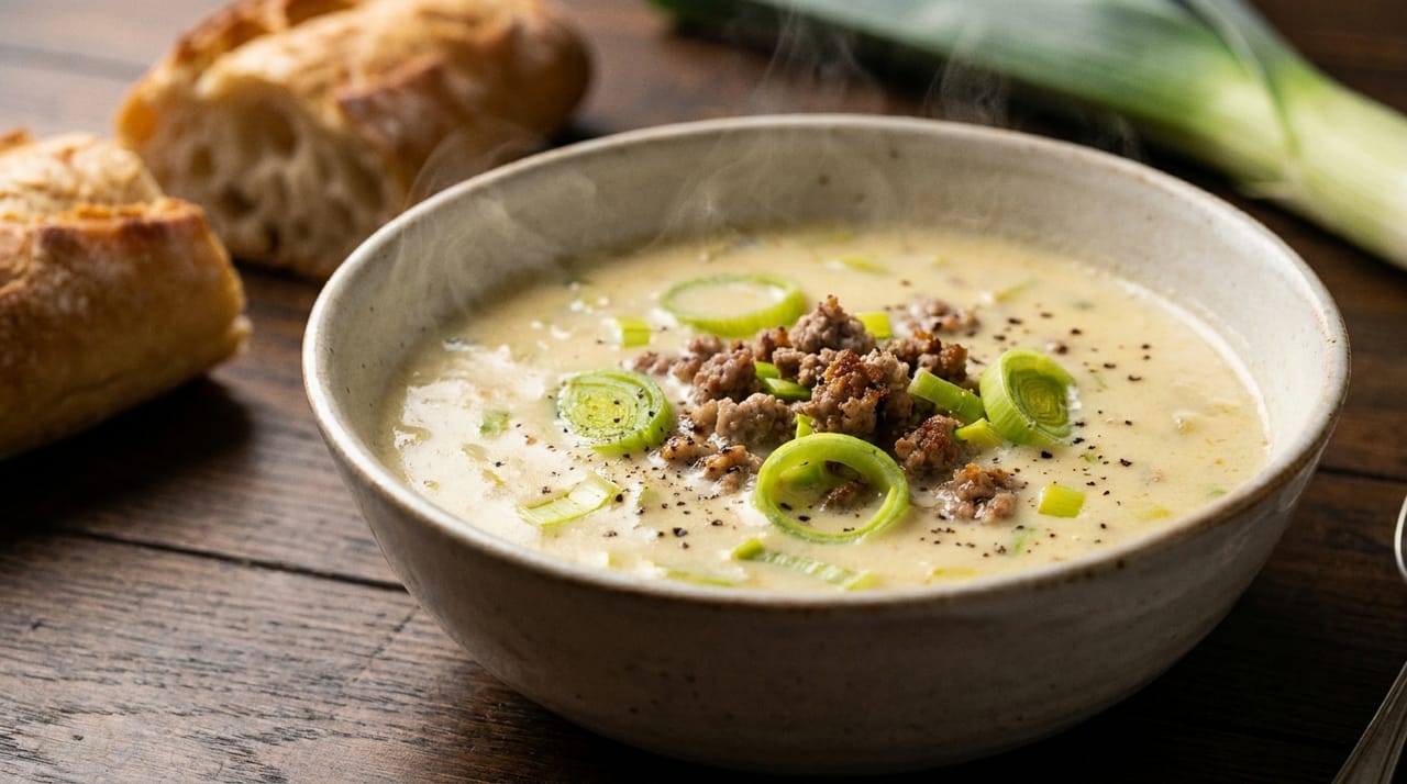 Käse-Lauch-Suppe: In 25 Min. fertig & super cremig