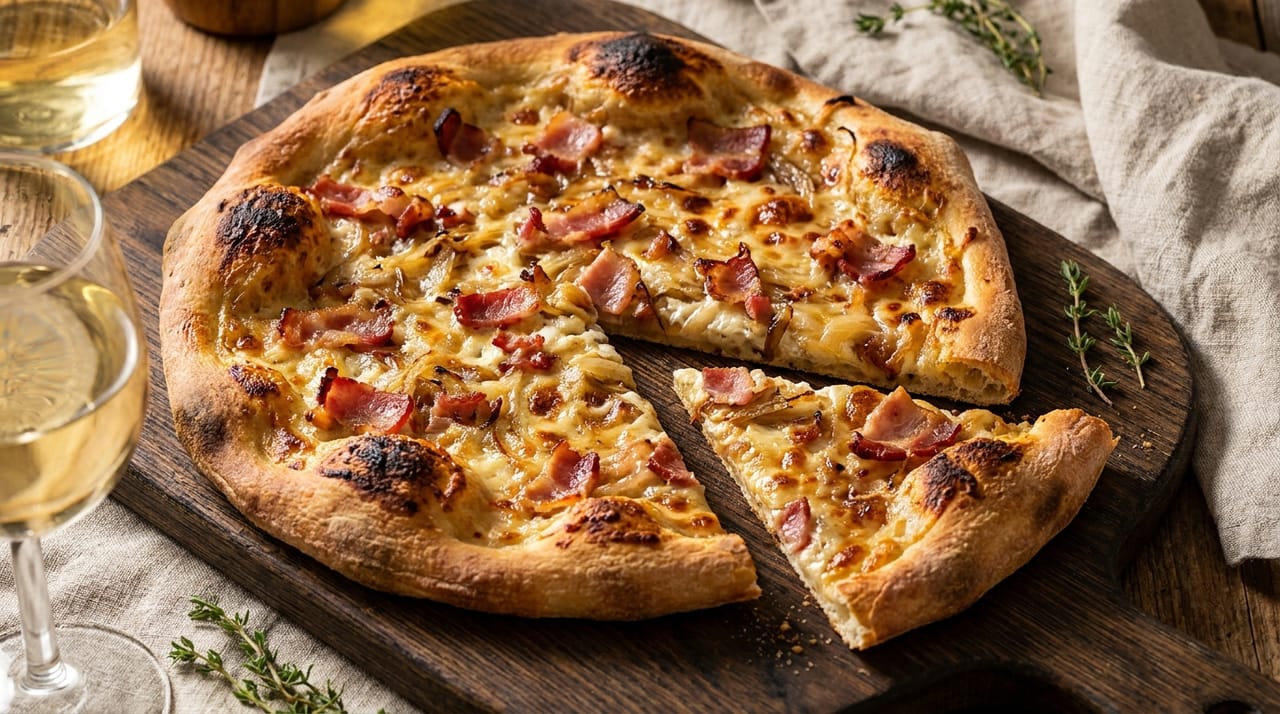 Flammkuchen Rezept: Das Original in 30 Min. knusprig