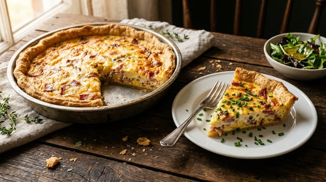 Cisch (Kisch): Quiche Rezept für 2 – knusprig & schnell